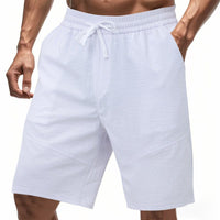 Sebastiaan Linen Blend Shorts with Pockets