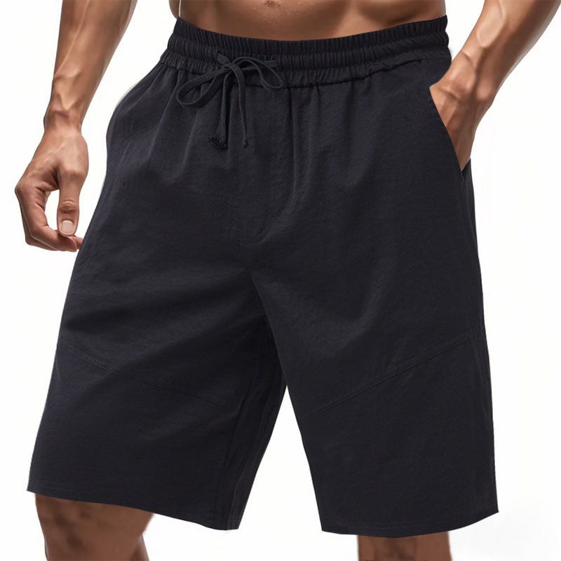Sebastiaan Linen Blend Shorts with Pockets
