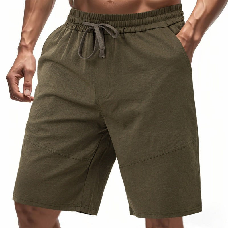 Sebastiaan Linen Blend Shorts with Pockets