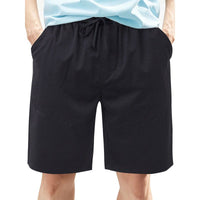 Sebastiaan Linen Blend Shorts with Pockets in Black
