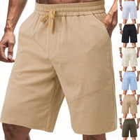 Sebastiaan Linen Blend Shorts with Pockets