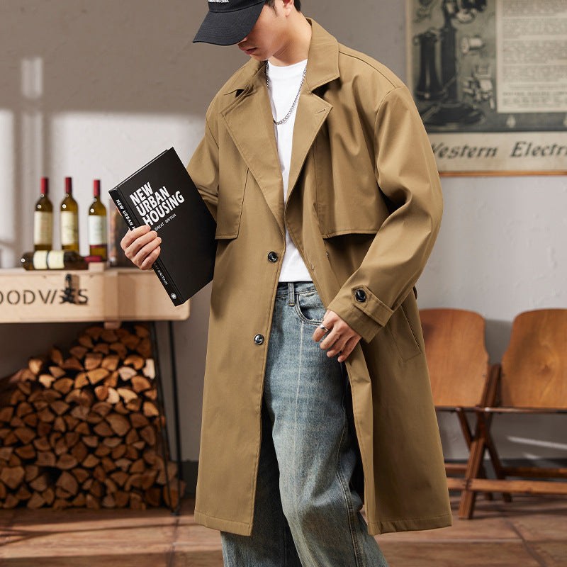 Sebastiaan Trench Coat in Brown