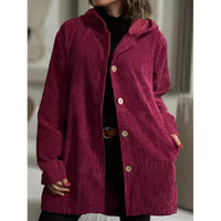 Selene Corduroy Jacket with Hood