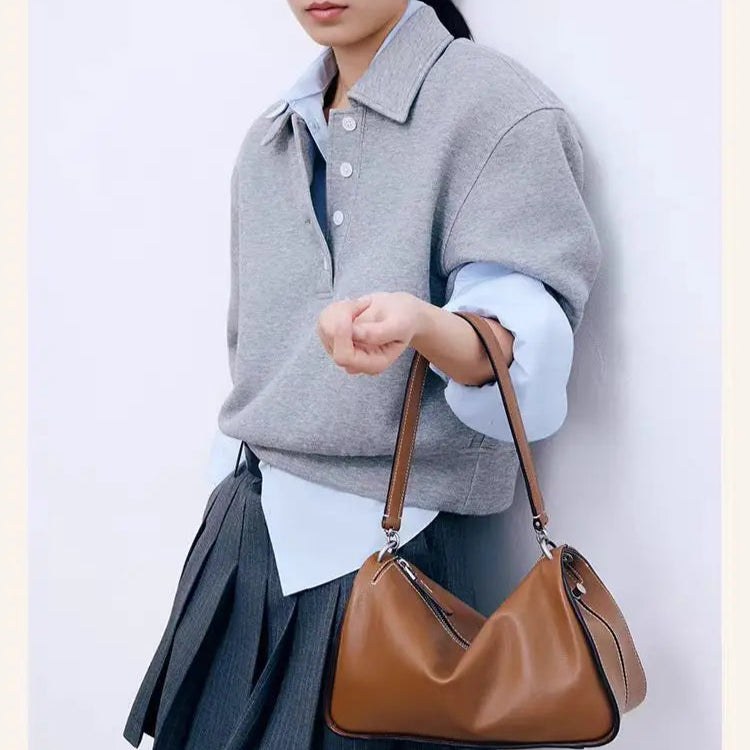 Selene Shoulder Bag in Sienna Brown