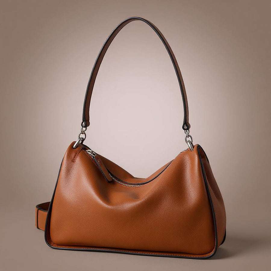 Selene Shoulder Bag in Sienna Brown