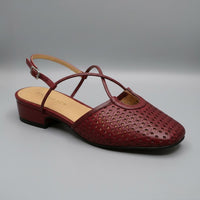 Selene Slingback Mule in Cabernet