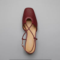 Selene Slingback Mule in Cabernet