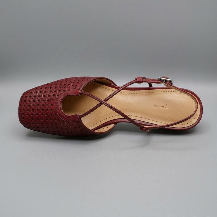Selene Slingback Mule in Cabernet