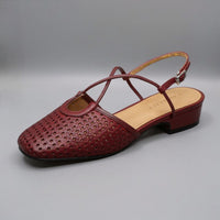 Selene Slingback Mule in Cabernet
