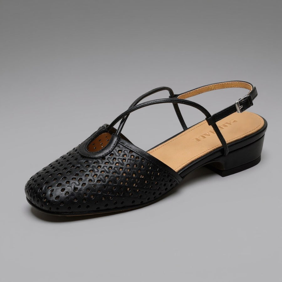 Selene Slingback Mule in Charcoal