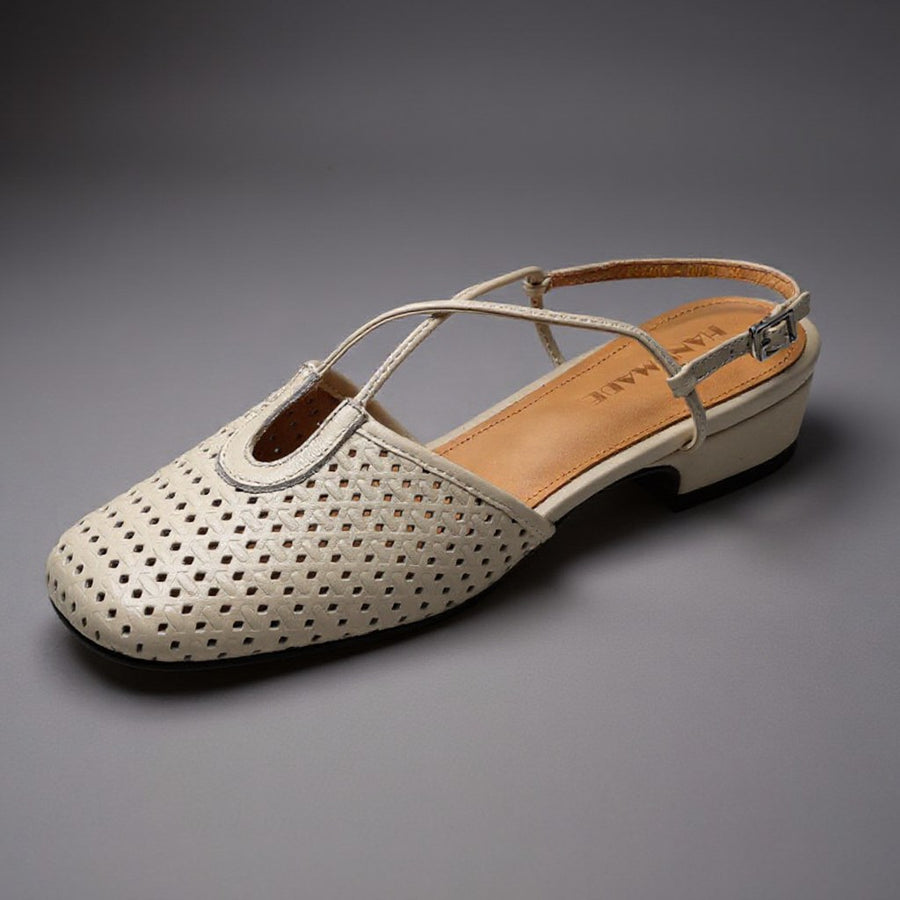 Selene Slingback Mule in Pearl