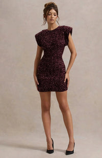 Seline | Glitter Mini Dress