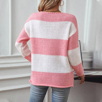 Selma Casual Knit Sweater with V-Neck