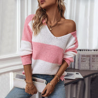 Selma Casual Knit Sweater with V-Neck