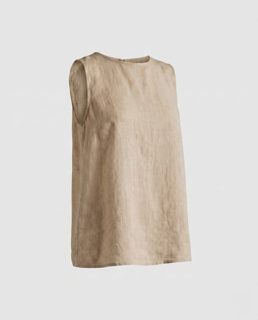 Selma Casual Linen Top in Linen