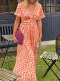Selma Maxi Dress with V-Neck