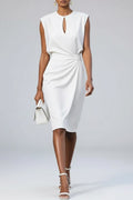 Selvaine Women's Cocktail Party Dress Keyhole Midi