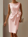 Selvaine Women's Formal Dress with Statement Bow