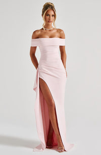 Selvaine Women's Sequin Party Dress Maxi Gown in Pink