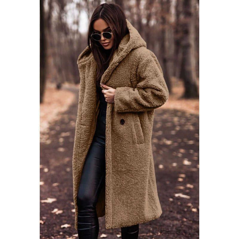 Senna Coat with Hood in Camel