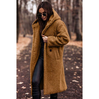 Senna Coat with Hood in Gelbbraun