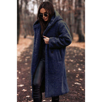 Senna Coat with Hood in Navy