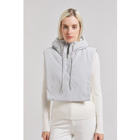 Senna Lightweight Vest with Hood in Grey