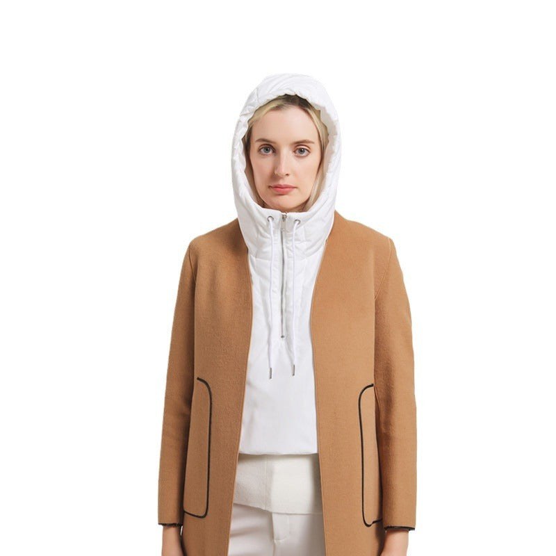 Senna Lightweight Vest with Hood in White