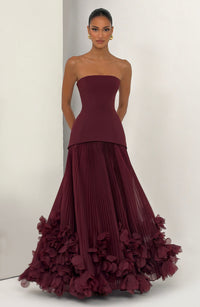 Dagny Gown – Cherry Lacquer