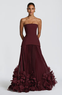 Dagny Gown – Cherry Lacquer