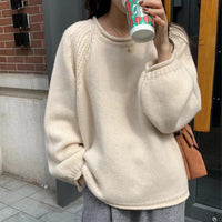 Seren Cotton Sweater with Oversized in Cream