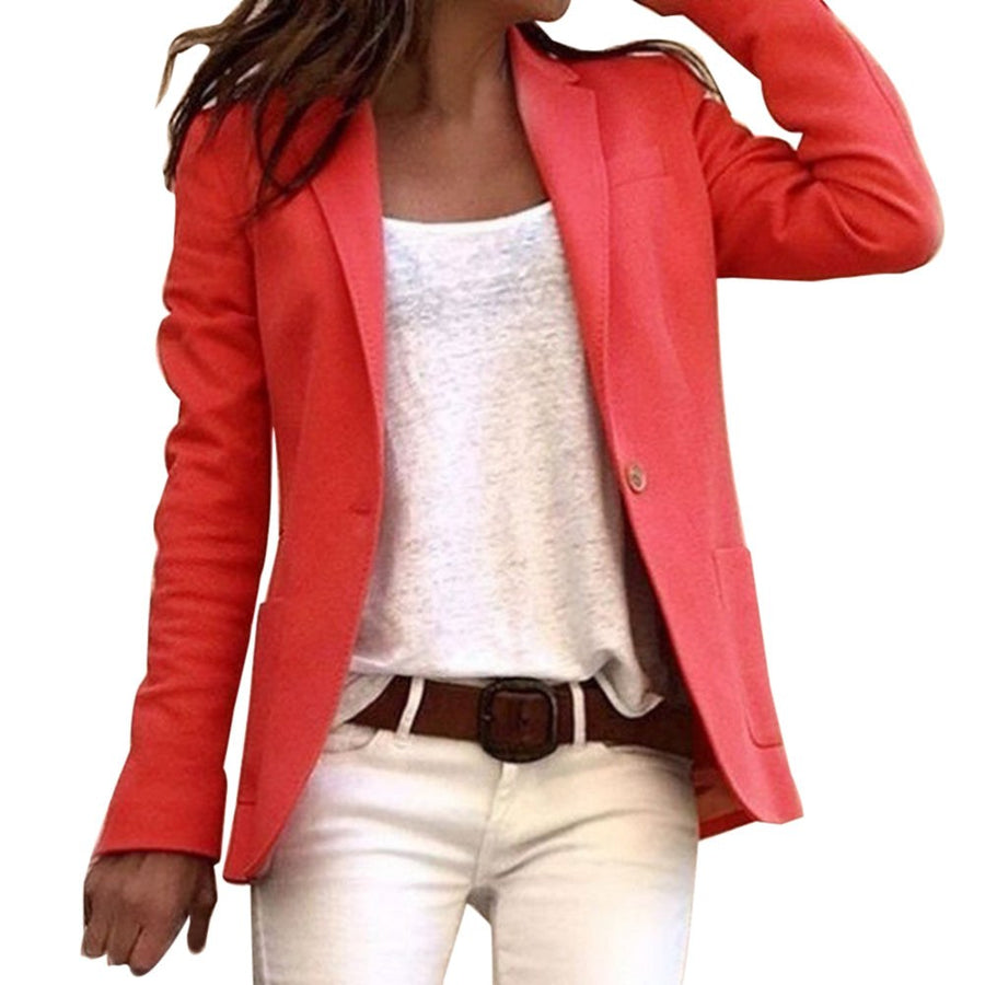 Seren Elegant Blazer in Red