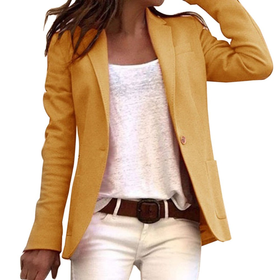 Seren Elegant Blazer in Yellow