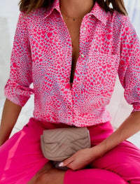 Serena Blouse in Rosa Herz