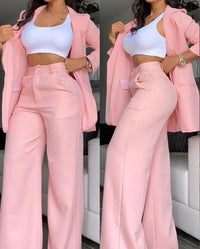 Serena Elegant Blazer in Pink