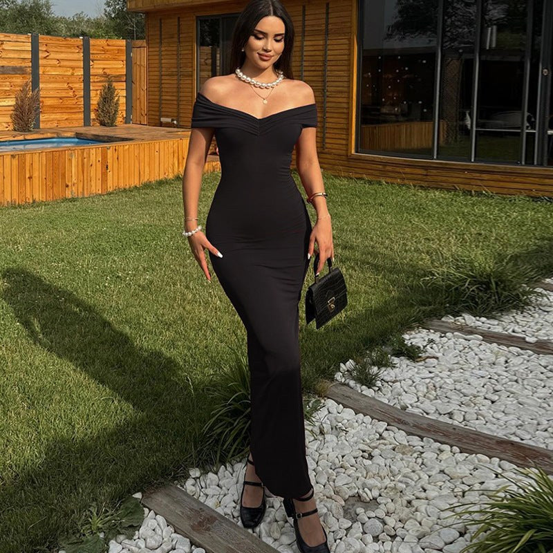 Serena Elegant Maxi Dress with Fitted