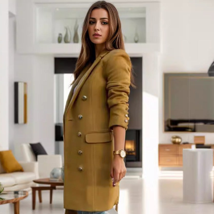 Serena Elegant Trench Coat with Fitted