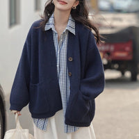 Serena Knit Cardigan with Pockets in Navy
