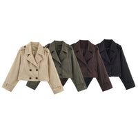 Serena Trench Coat with Button Front and Pockets