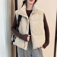 Serena Vest with Pockets in Cream
