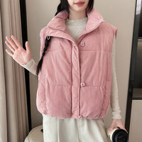 Serena Vest with Pockets in Pink
