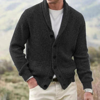 Severin Vintage Vest with V-Neck in Black