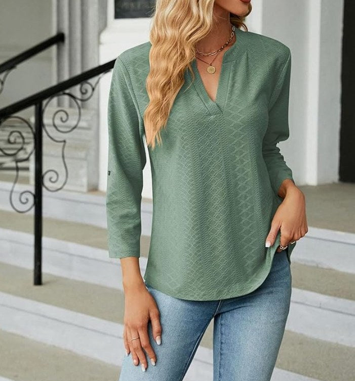 Shanice™ Chic and Comfortable Blouse in White