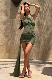 Rowan Mini Dress – Khaki