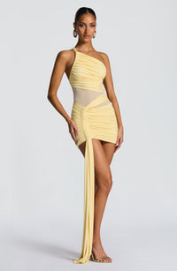 Rowan Mini Dress – Lemon