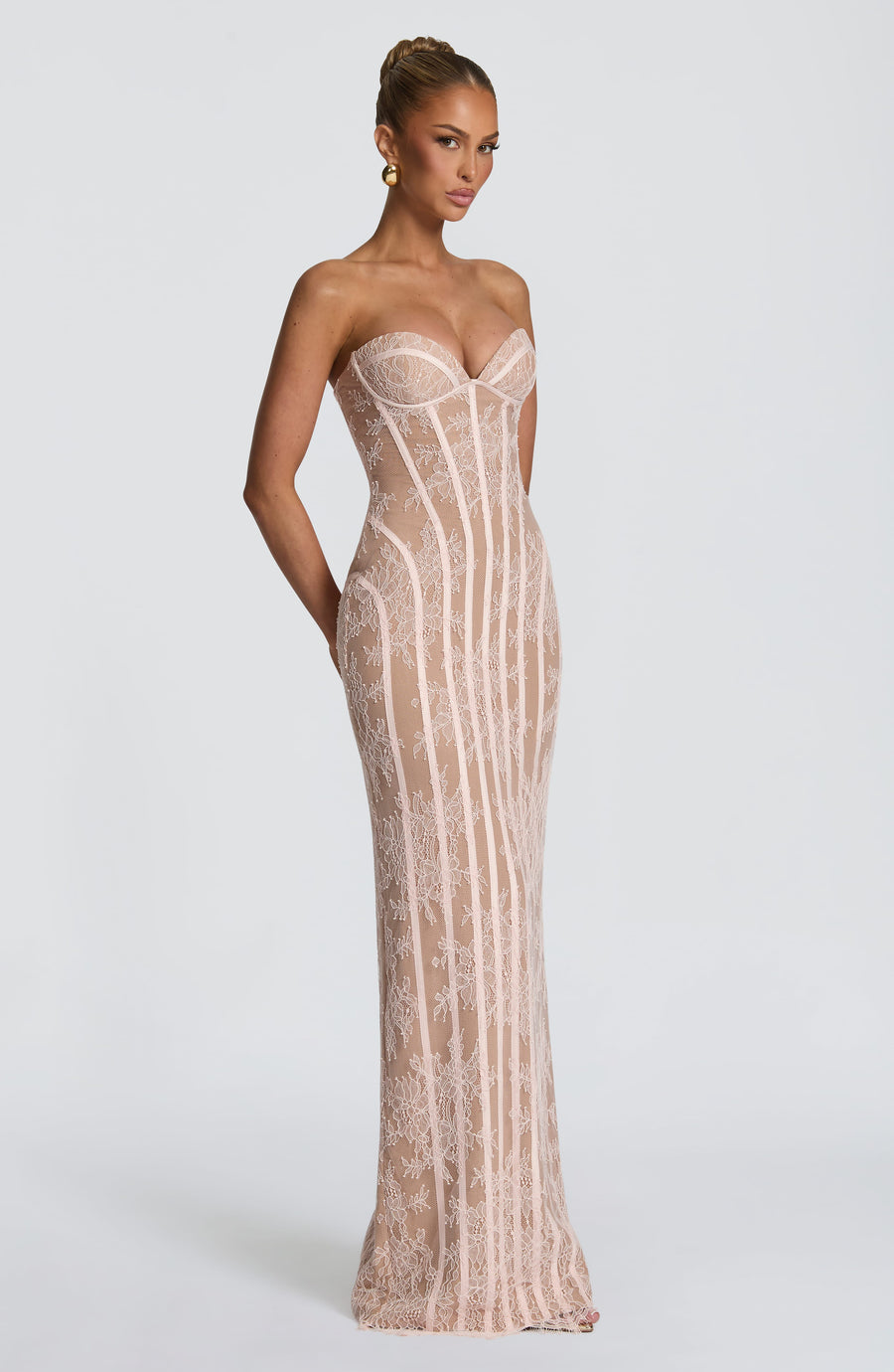 Loretta Maxi Dress – Blush
