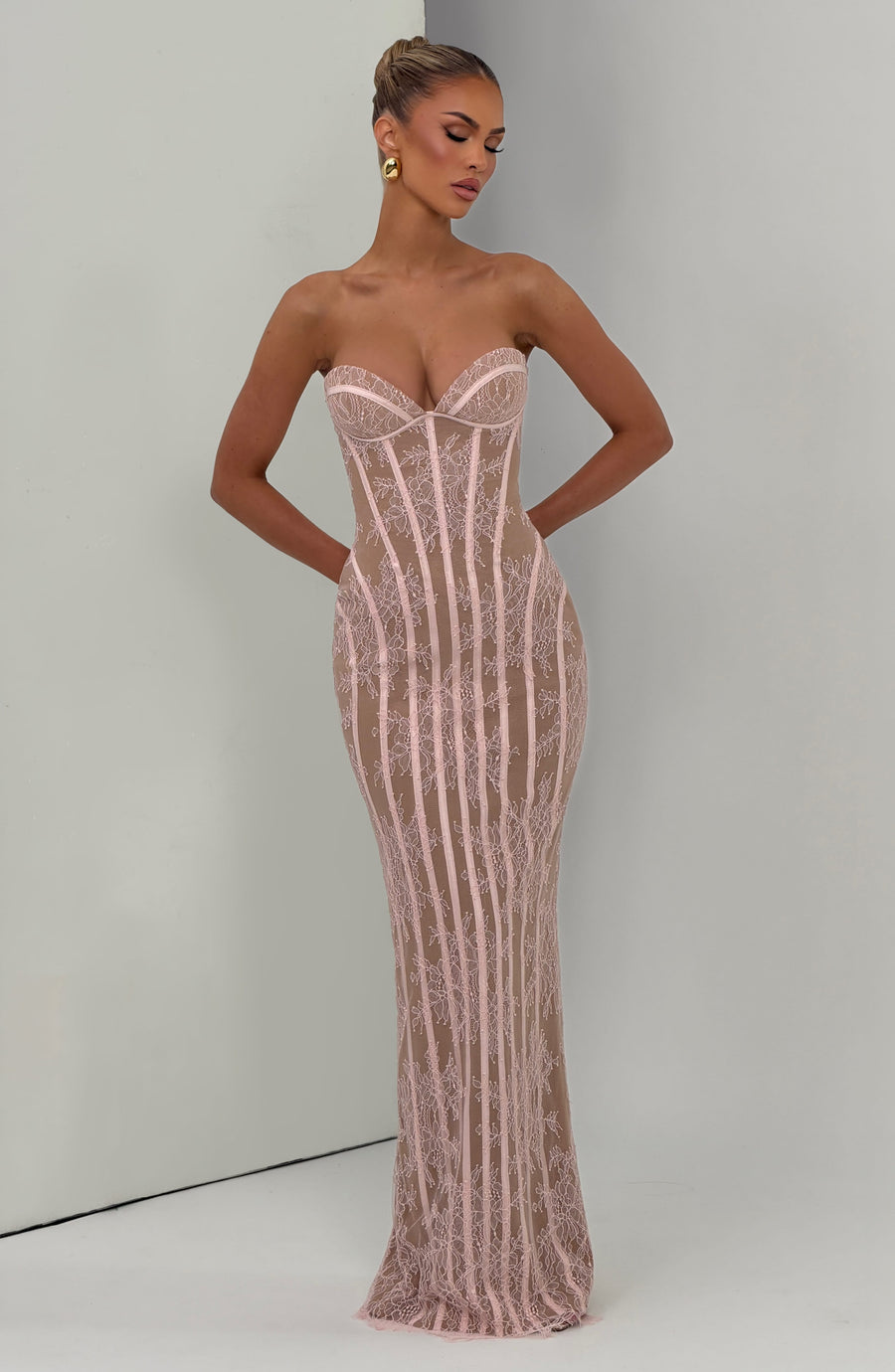 Loretta Maxi Dress – Blush