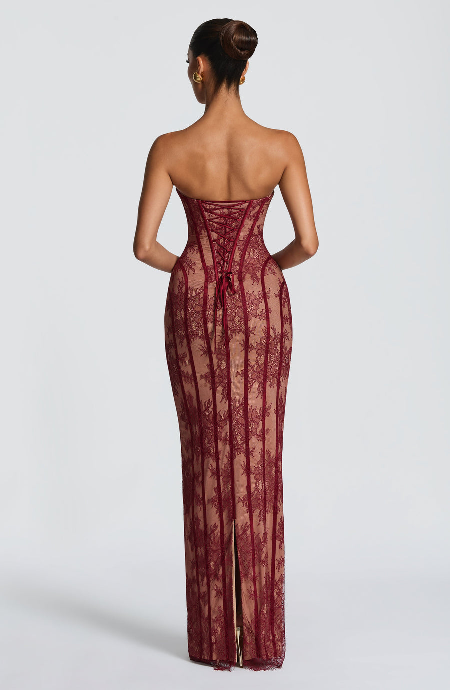 Loretta Maxi Dress – Burgundy
