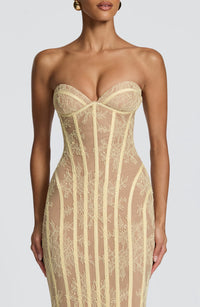 Loretta Maxi Dress – Lemon