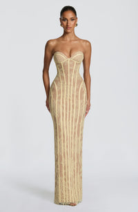 Loretta Maxi Dress – Lemon